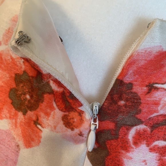 NWT - LIZ CLAIBORNE Floral Lined Belted Dress 6 - Picture 9 of 11